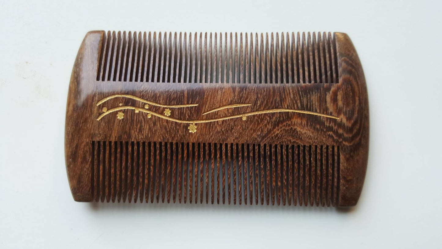 Seaweed Wood Beard Comb