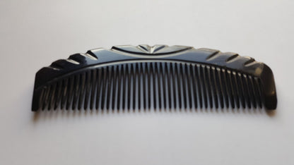 Art Deco horn comb gift for Father's Day, birthday, or anniversary — handcrafted by Arakicrafts