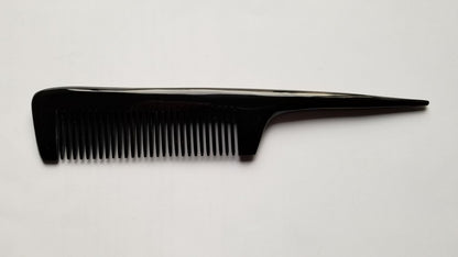 Buffalo Horn Rat Tail  Comb Fine Teeth