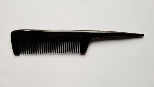 Buffalo Horn Rat Tail  Comb Fine Teeth