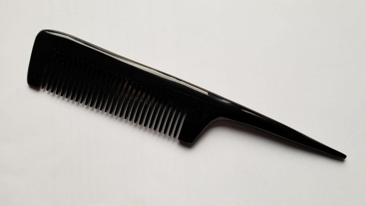 Buffalo Horn Rat Tail  Comb Fine Teeth