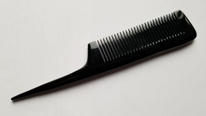 Buffalo Horn Rat Tail  Comb Fine Teeth