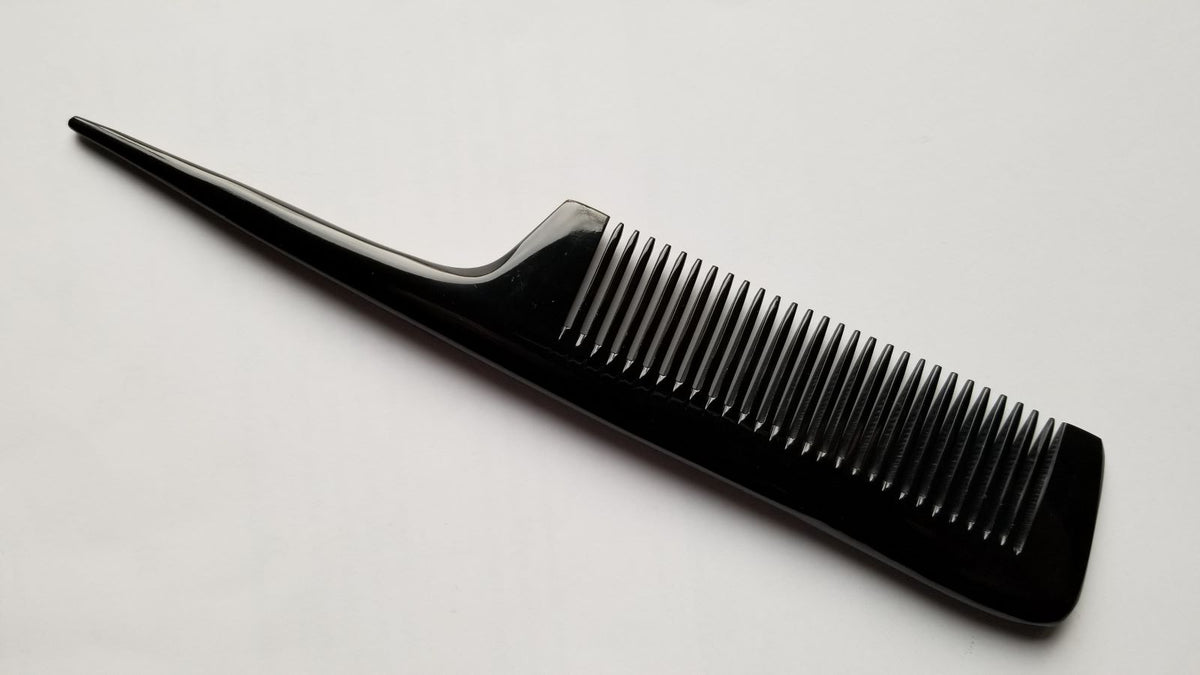 Buffalo Horn Rat Tail  Comb Fine Teeth