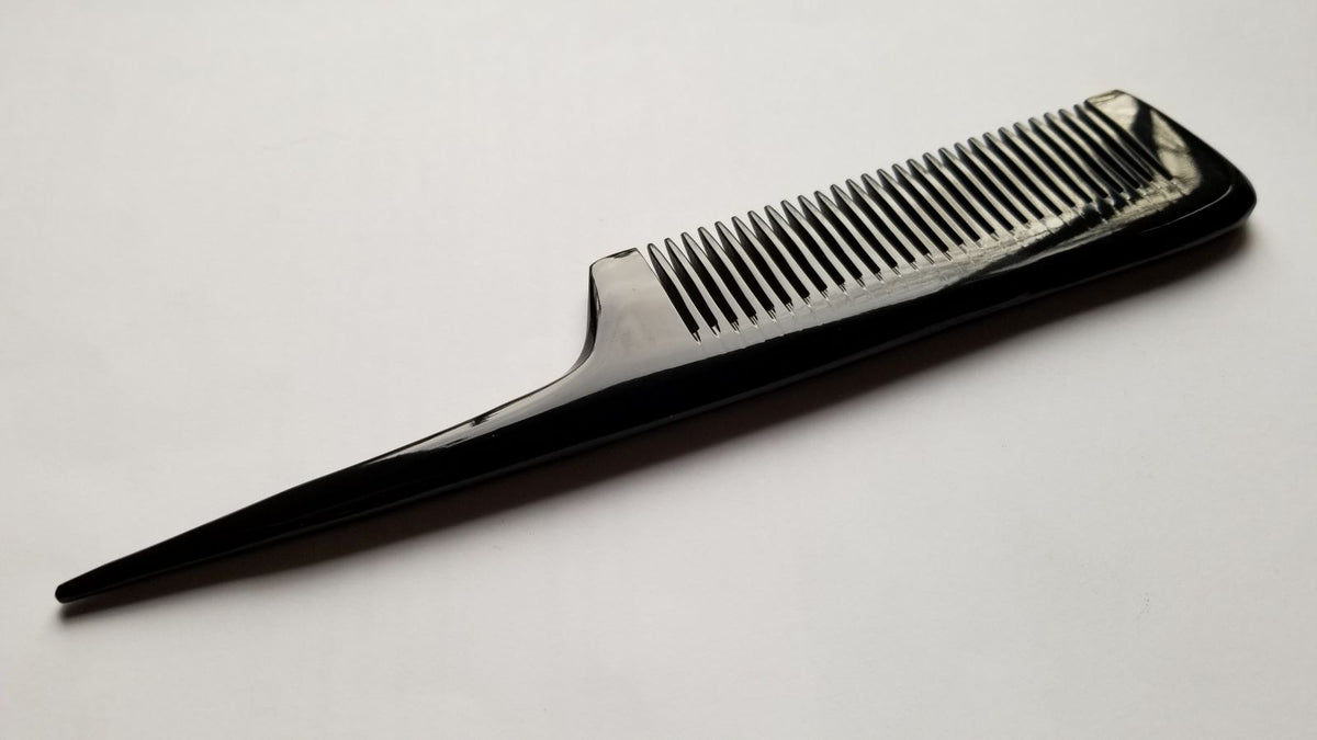 Buffalo Horn Rat Tail  Comb Fine Teeth