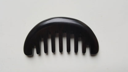 African Ebony half moon comb with drawstring gift bag, birthday, Mother's Day, anniversary, and Christmas gift for her | Arakicrafts