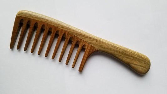 Long Detangling Sandalwood Comb with Extra Wide Teeth for Curly Hair Long Hair Thick Hair!