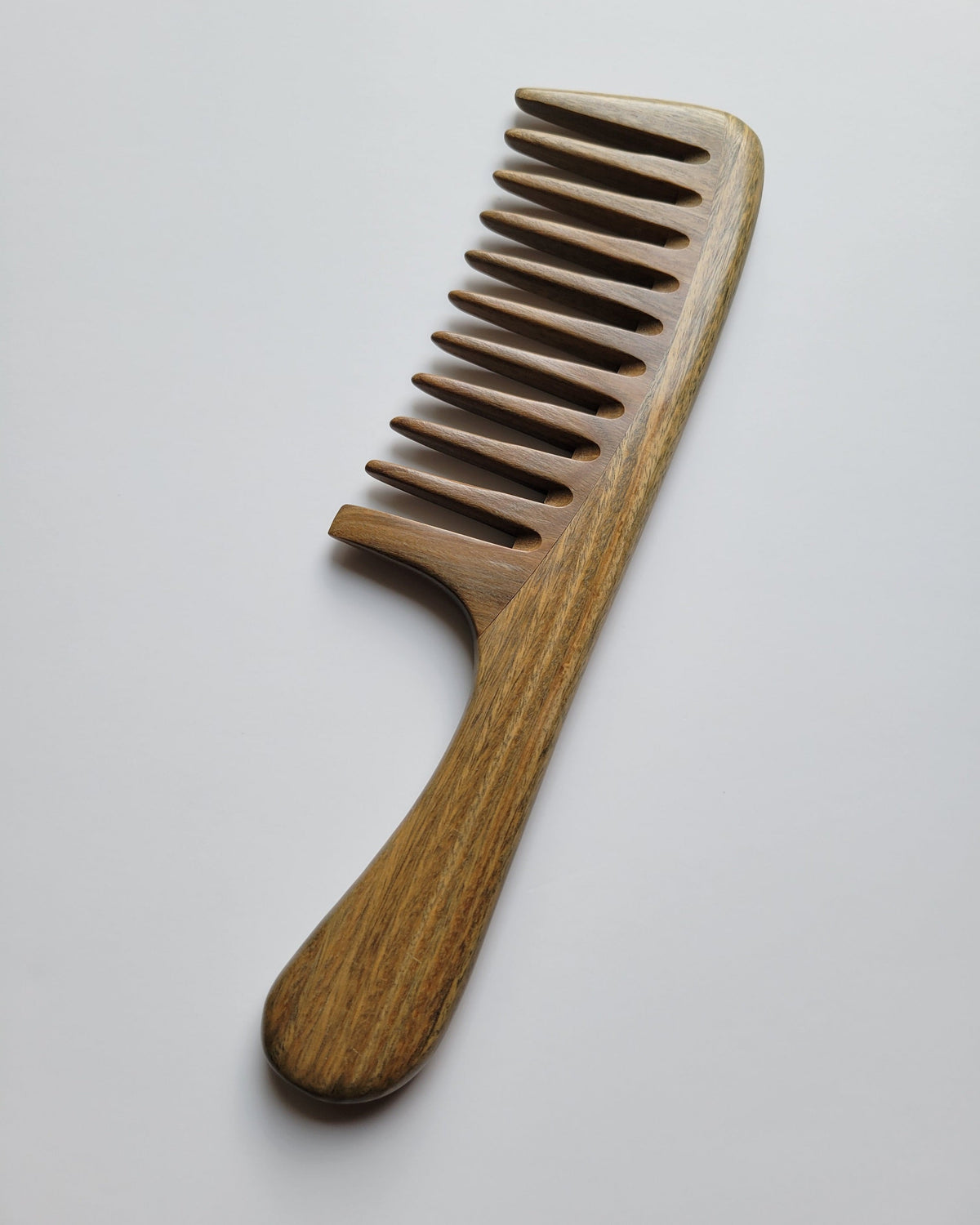 Araki Detangling Wood Comb — extra wide teeth for 4C coily hair, leaves hair smooth all day
