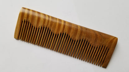 Straight sandalwood comb with drawstring gift bag — a natural gift for her — Arakicrafts