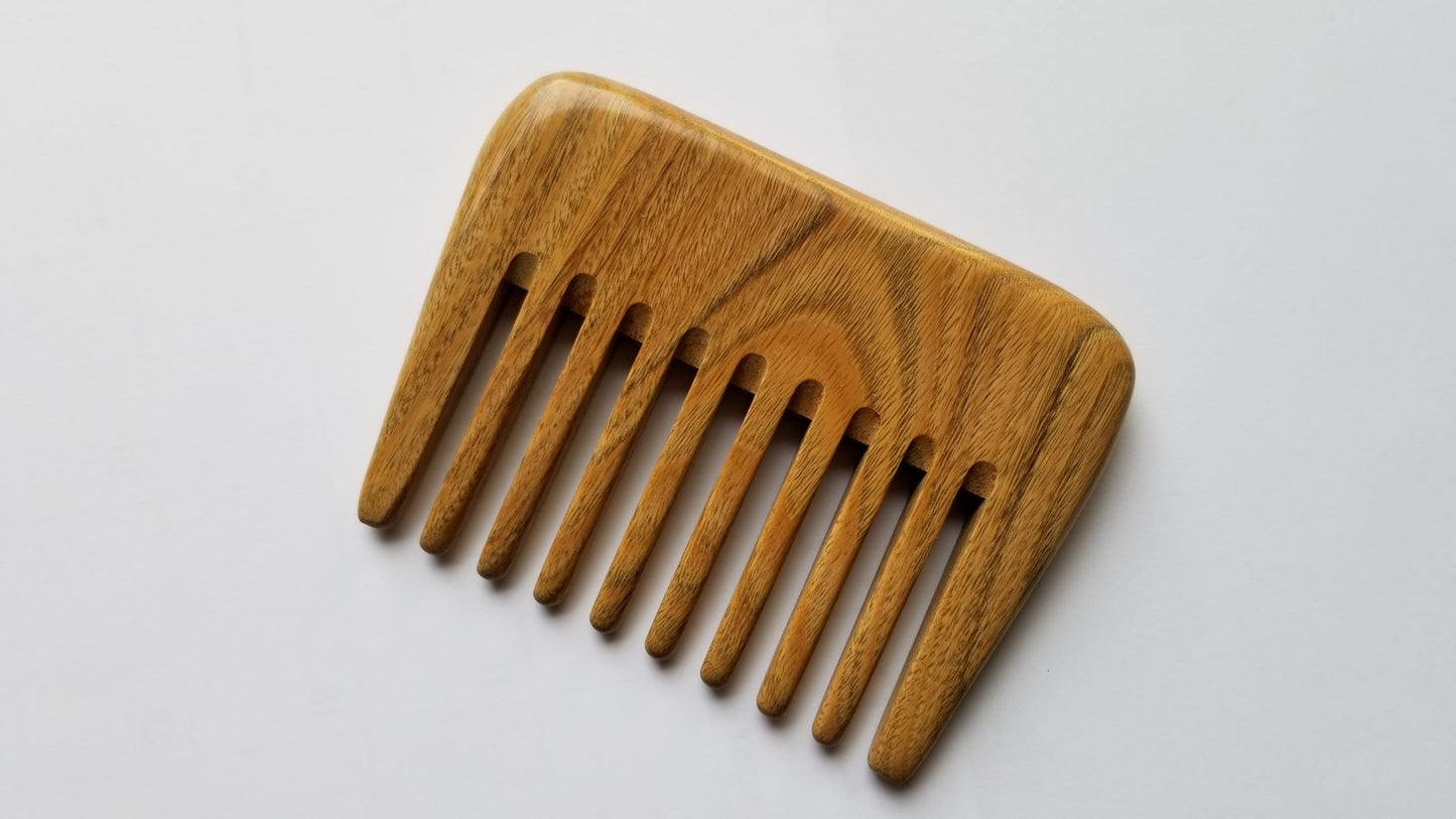 Sandalwood Palm Comb - Wide Teeth