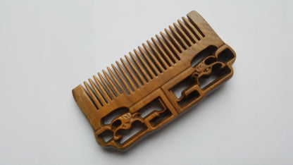 East Asian Dragon Sandalwood Comb