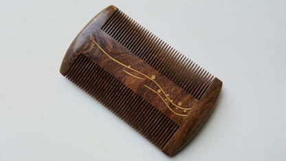 Seaweed Wood Beard Comb