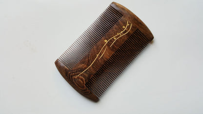Seaweed Wood Beard Comb