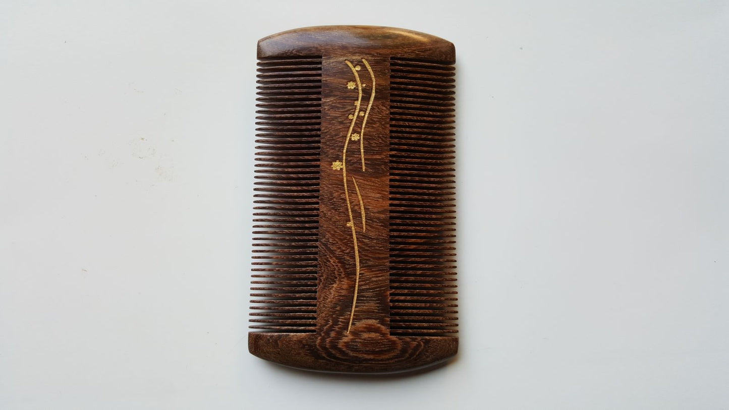 Seaweed Wood Beard Comb