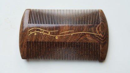 Seaweed Wood Beard Comb