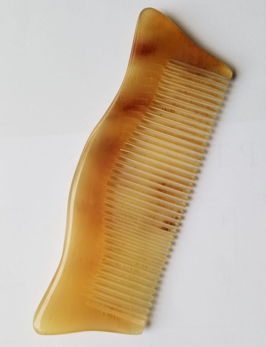 Handmade sheep horn comb for fixing hair or beard.   A perfect gift for him, comes with gift bag