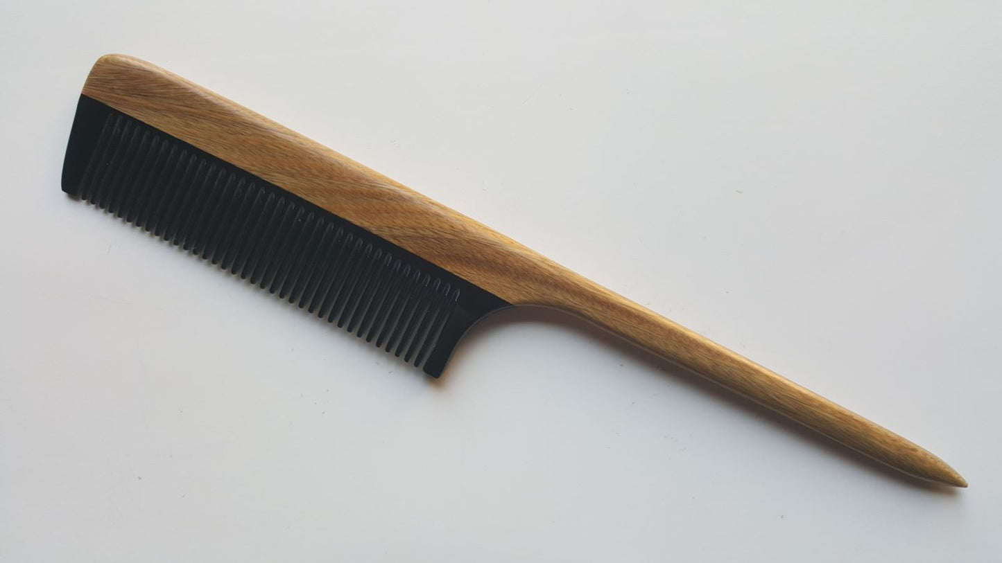 Rat Tail Comb - Sandalwood·Horn