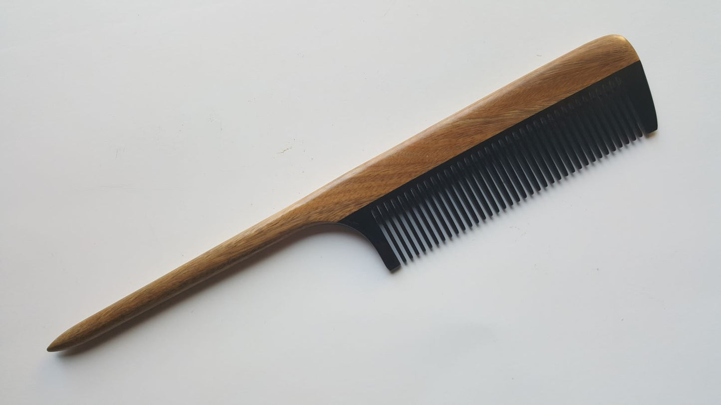 Rat Tail Comb - Sandalwood·Horn