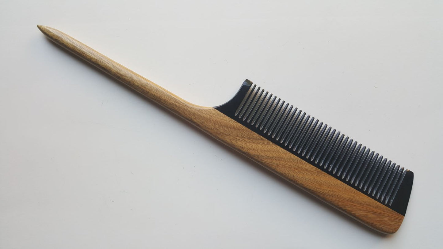 Rat Tail Comb - Sandalwood·Horn