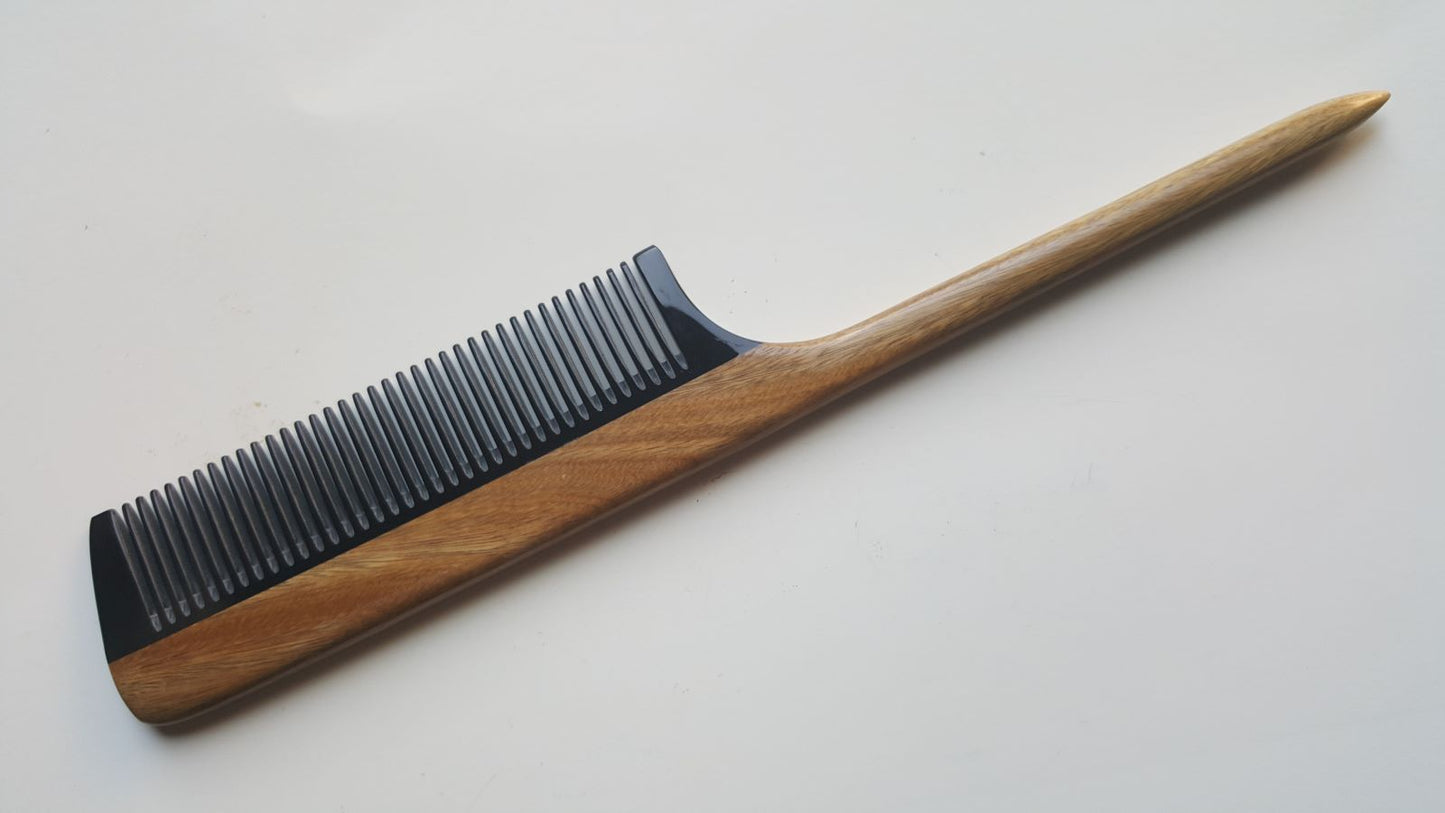 Rat Tail Comb - Sandalwood·Horn