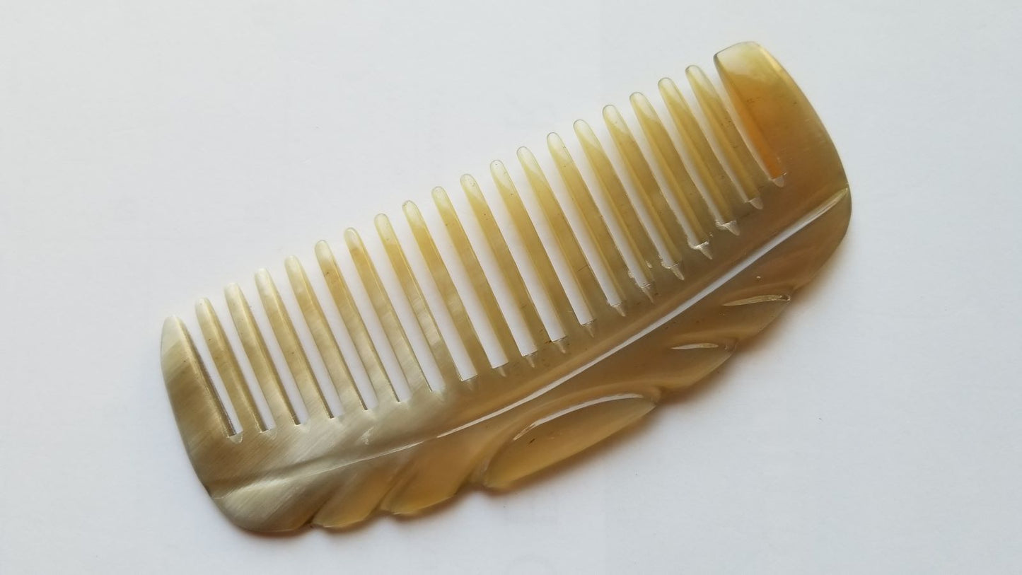Traveler Yak Horn Comb —  Wide Teeth